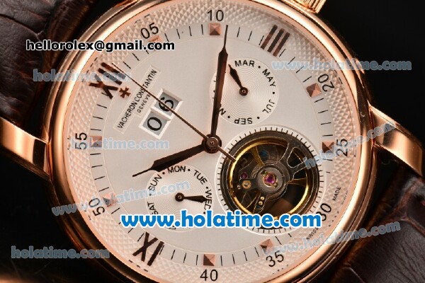 Vacheron Constantin Malte Asia Automatic Rose Gold Case with White Dial and Roman Numeral Markers - Click Image to Close